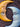 Yellow ceramic moon wall hanging – available in multiple sizes! View from above