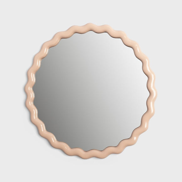 Zigzag spejl - pink fra klevering