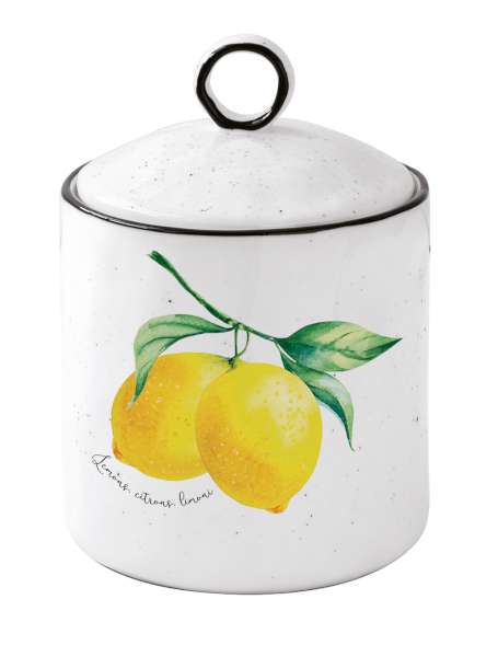 Citron krukke i keramik fra Caja Company