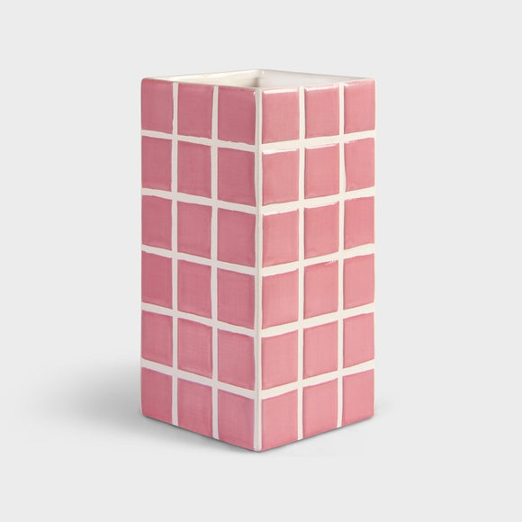 Pink vase fra klevering