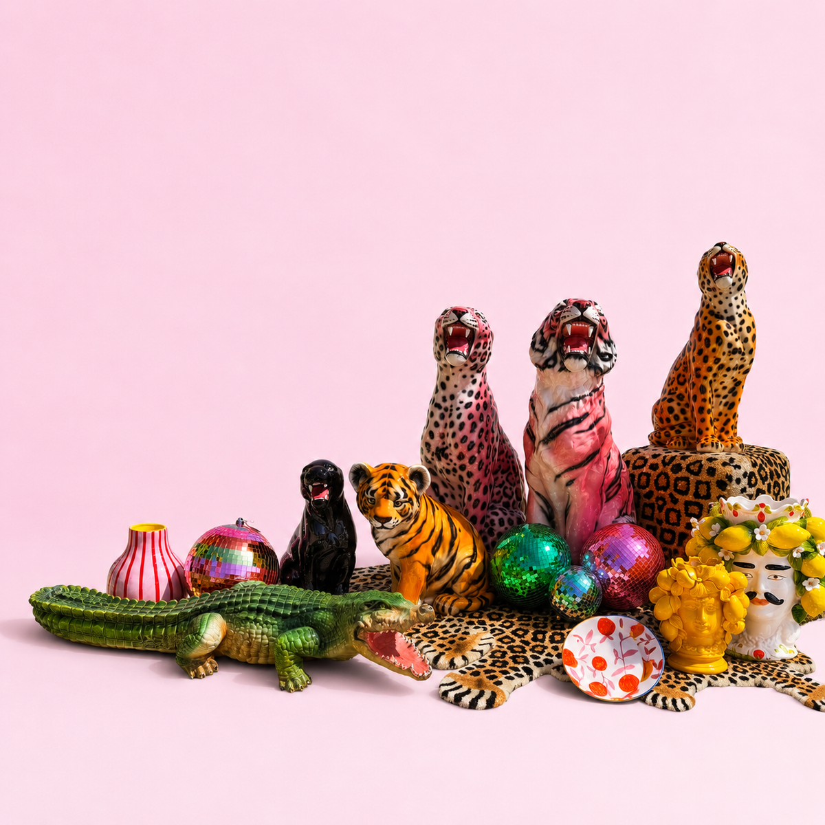 Colourful porcelain figurines and home decor from Dims Studio
