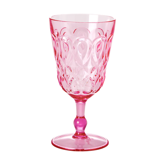 Akryl Vinglas - Pink fra Rice