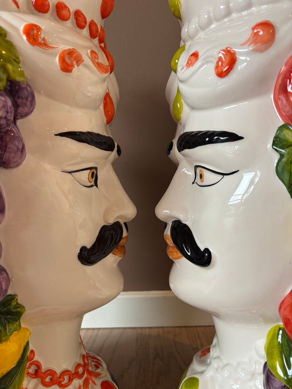 Testa Di Moro vase - Frugt Mand 45 cm set fra en anden vinkel