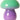 AU MAISON - Mushroom lamp in green and violet glass - 16x13 cm