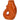 Orange fiske vase fra Kersten