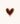 Pyar Heart Knob fra Doing Goods – hjerteformet knop i messing med rød emaljefinish set fra en anden vinkel