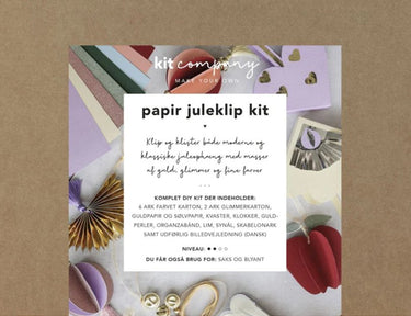 Papir juleklip kit - Kit Company - unik boligindretning
