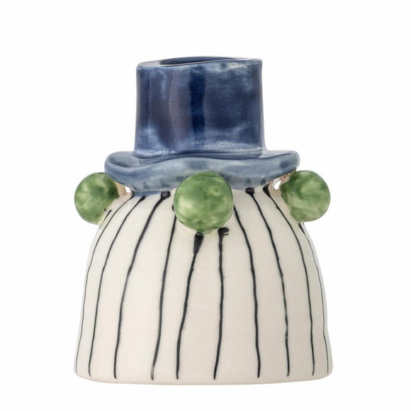 Sfeșnic Tacana, albastru – ceramică de gresie de la Bloomingville