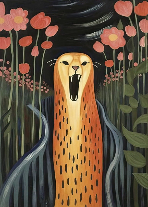 Yellow Leo plakat - flere str. (A6, A136, A1106) fra Atelier Imaginare