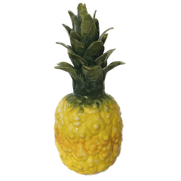 Gul ananas i keramik - Stor - unik boligindretning