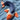 Carp fish wall decoration – small, blue/white/orange