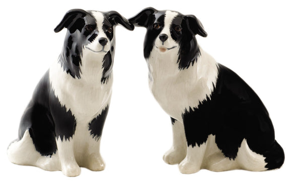Border Collie salt & pebersæt fra Quail - unik boligindretning