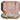 Crystal candlestick in peach/green