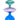 Glass candle holder, cobalt/light blue/green/pink, 23xø9 cm