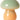 AU MAISON - Mushroom lamp in mint and light orange glass - 16x13 cm