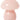 AU MAISON - Mushroom lamp in light pink glass - 16x13 cm