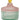 Bonbonniere w/stripes, light mint/pink, 12x ø10 cm