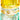 Crystal candle in yellow/pink/light mint