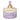 Storage jar with lid - Light purple and yellow