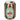 Striped tin vase