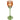Orange flower candle holder in glass