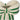 Bow vase with green stripes