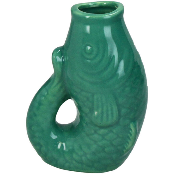Vaso a forma di pesce turchese di Kersten