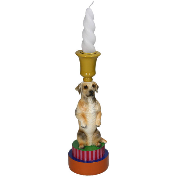 Hunde lysestage fra Kersten