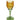 Yellow flower candle holder in glass