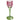 Pink flower candle holder in glass