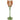 Orange flower candle holder in glass