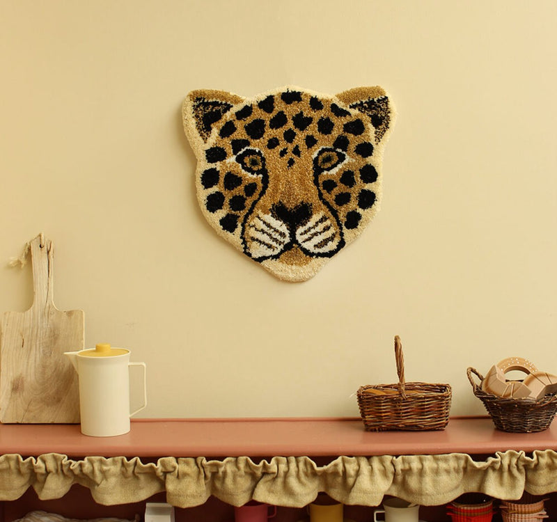 Tiger head rug