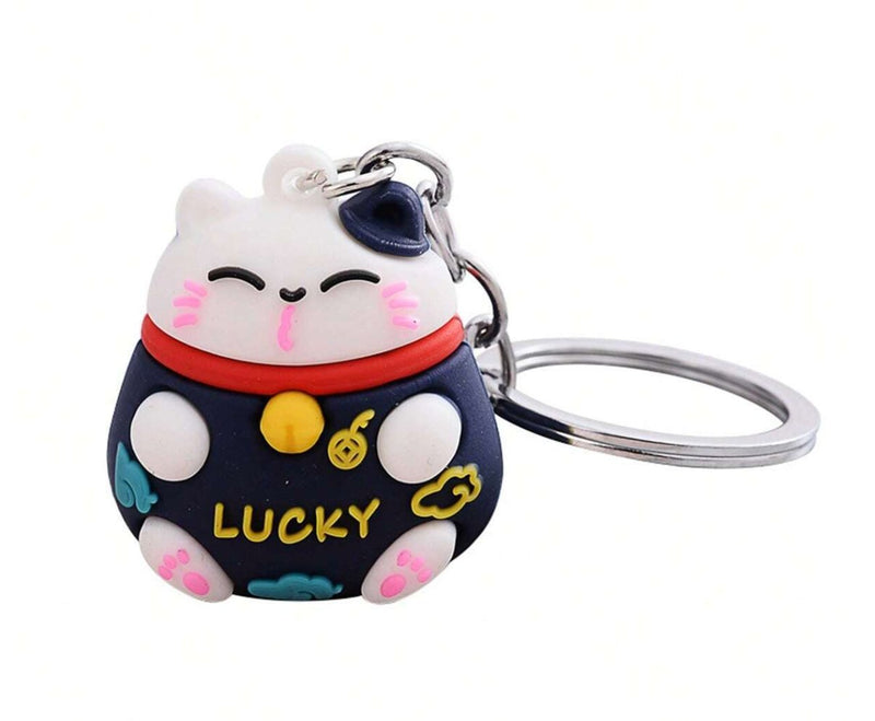 <tc>Lucky cat key ring</tc>