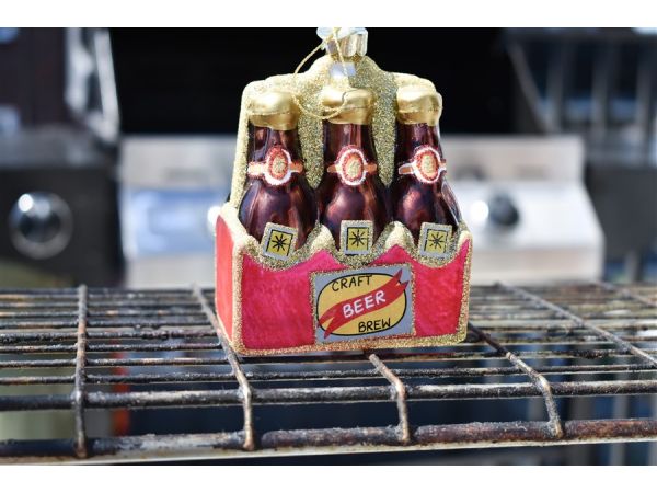 Beer six pack Christmas ornament