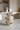 Croissant vase fra Kersten, styled på Carrara marmor i køkken
