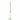Ada glass candle holder in green