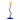 Ada glass candle holder - Blue