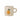 Agnes orange cup in stoneware