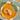 Agnes orange plate