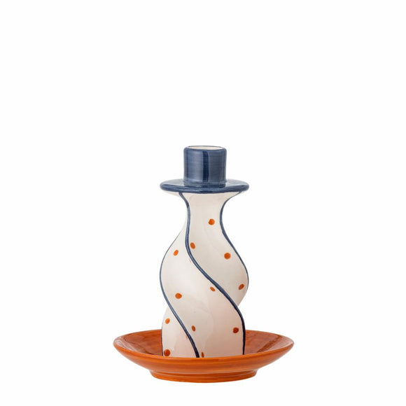 Kairi Lysestage, Orange i Stentøj fra Bloomingville