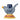 Ainsa Candlestick in Blue - Stoneware