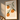Orange 50x70 plakat i ramme på væg