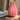 Pink rød stribet vase fra GiftCompany – tæt på detaljer