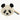 Panda hoved tæppe