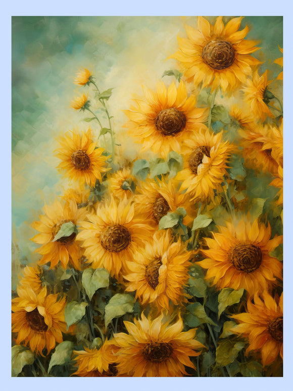 Sunflower Oldschool plakat - flere str. (A42, A172, A1142) fra Atelier Imaginare