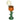 Orange tulip vase