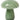 Mushroom lamp in green glass - 17x15 cm