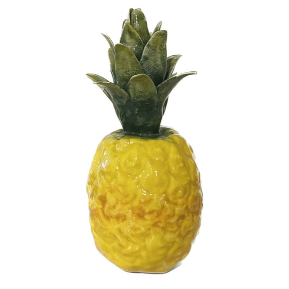 Gul ananas i keramik - Lille - unik boligindretning