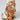 Tiger Toilet brush holder - porcelain figure