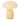 AU MAISON - Mushroom lamp in light yellow glass - 17x15 cm